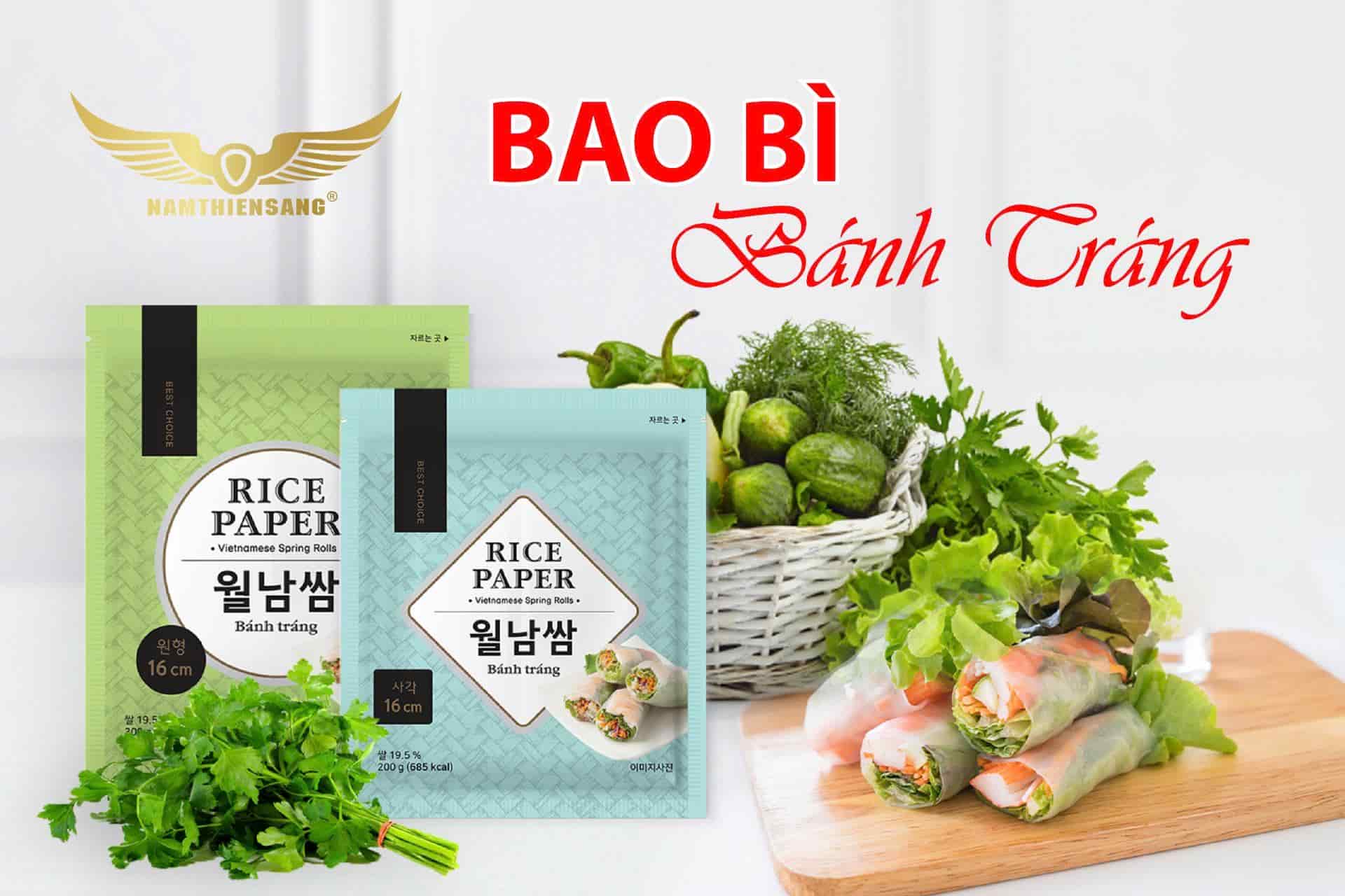 Sản Xuất Bao Bì Bánh Tráng Giá Rẻ - In Ấn Đẹp, Thiết Kế Tiện Lợi