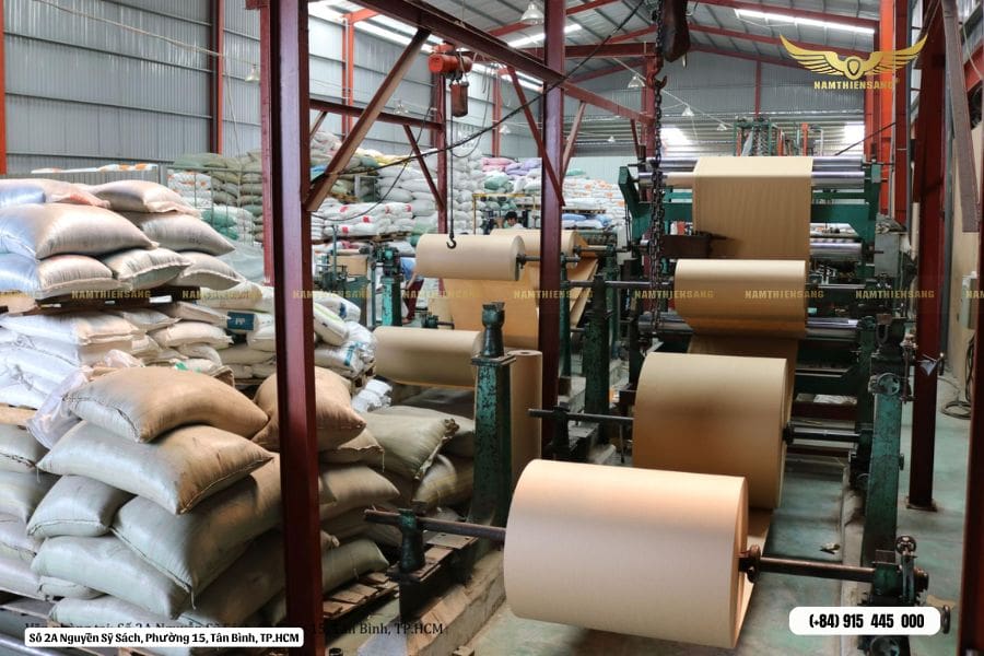 sản xuất bao bì giấy kraft