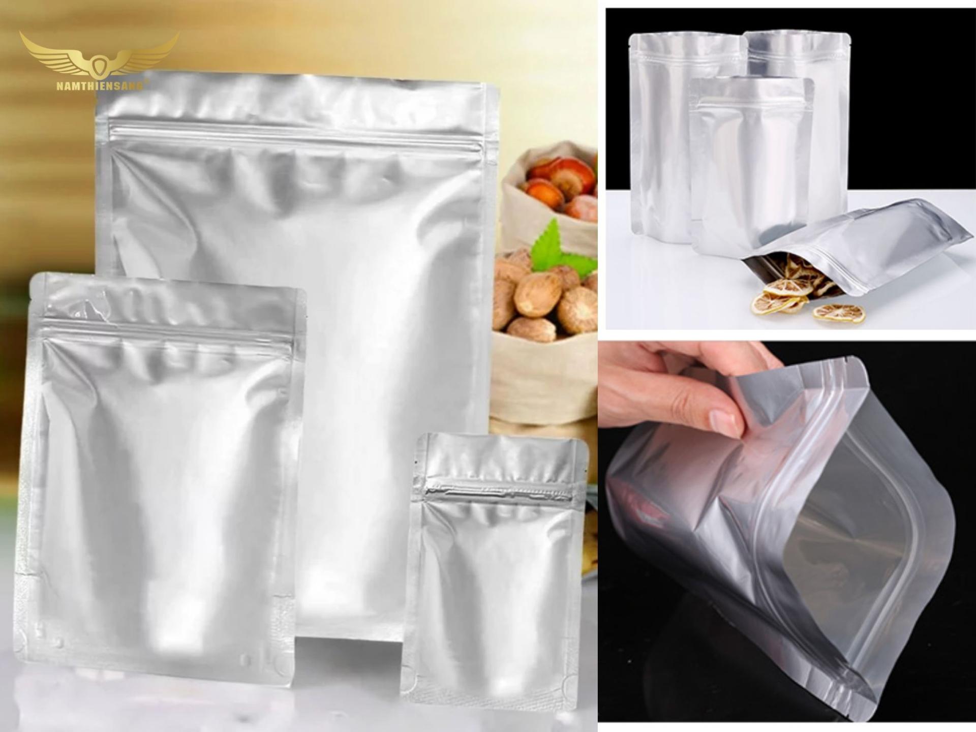 Túi Nhôm Ép 3 Biên Có Zipper