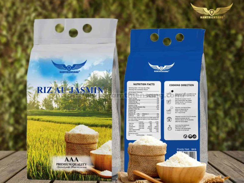 Cty Sản Xuất Bao Gạo 15kg Thiết Kế In Ấn Theo Thương Hiệu | Nam Thiên Sáng