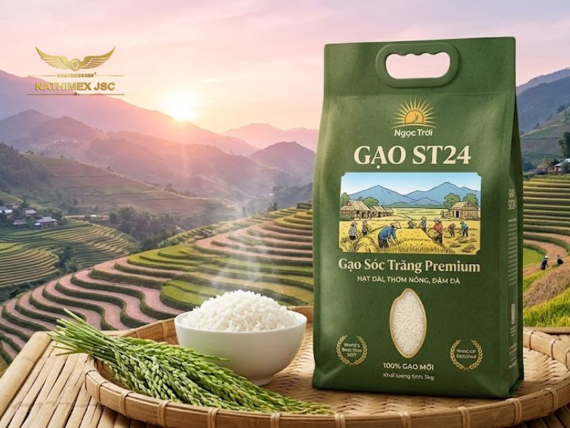 Bao Bì Đựng Gạo ST24 Chất Lượng Cao | Thiết Kế & In Theo Yêu Cầu